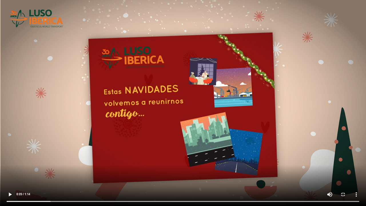 Luso Ibérica te desea una  Feliz Navidad